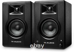 M-AUDIO BX3 3.5-inch Studio Monitor Speakers Pair for PC Music Production Gaming