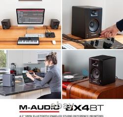 M-Audio BX4BT 4.5 Studio Monitors & PC Speakers with 4.5 Bluetooth M-Audio BX4BT 4.5 Studio Monitors & PC Speakers with 4.5 Bluetooth