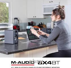 M-Audio BX4BT 4.5 Studio Monitors & PC Speakers with Bluetooth for Recording