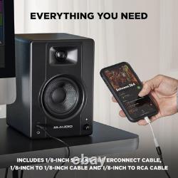 M-Audio BX4 4.5 Studio Monitors, HD PC Speakers for Recording and Multimedia M-Audio BX4 4.5 Studio Monitors, HD PC Speakers for Recording and Multimedia