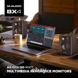 M-Audio BX4 4.5 Studio Monitors, HD PC Speakers for Recording and Multimedia