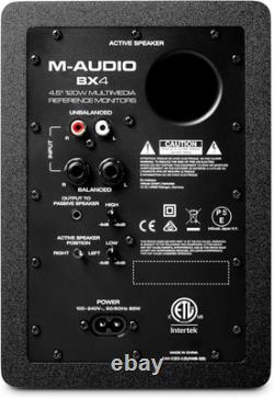 M-Audio BX4 4.5 Studio Monitors, HD PC Speakers for Recording and Multimedia