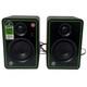 Mackie Cr3-x Audio Studio Monitor Speakers Pair Trs Rca Aux Tested Green Trim Uk