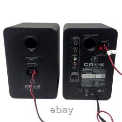 Mackie CR3-X Audio Studio Monitor Speakers Pair TRS RCA AUX Tested Green Trim UK