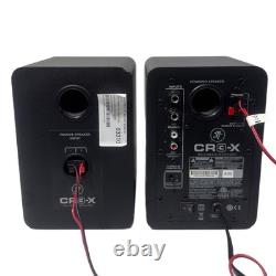 Mackie CR3-X Audio Studio Monitor Speakers Pair TRS RCA AUX Tested Green Trim UK