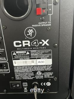 Mackie CR4-X 4 Active Studio Monitor Speakers 50W Pair Computer Audio