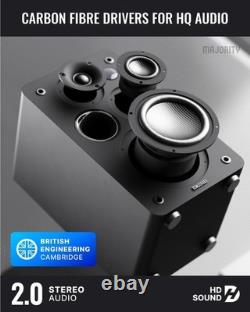 Majority D100X ACTIVE BOOKSHELF Speakers Bluetooth 2.2 Majority D100X ACTIVE BOOKSHELF Speakers Bluetooth 2.2