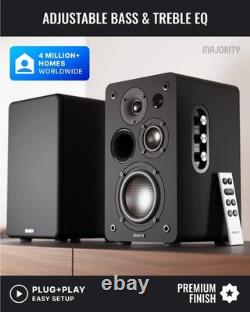 Majority D100X ACTIVE BOOKSHELF Speakers Bluetooth 2.2