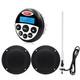 Marine Audio Receiver Stereo Radio + Boat Speakers + Antenna Waterproof Ip66