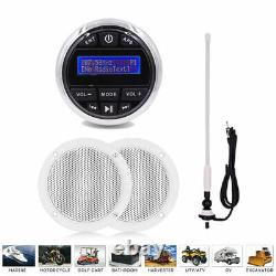 Marine Audio Stereo Receiver Boat DAB+ Radio Kit with Boat Speakers and Aerial