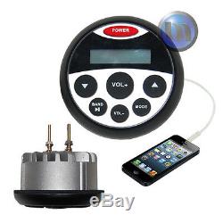 Marine Bluetooth Audio Stereo Kit MP3/USB/FM/AUX/Ipod Radio+ 4 Speakers + Ant