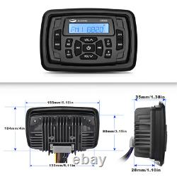 Marine Bluetooth Stereo Waterproof FM AM Radio and 3 Speakers for ATV UTV