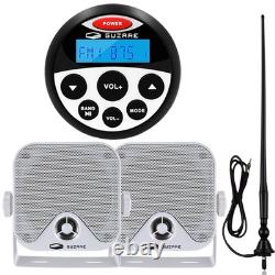 Marine Radio Marine Audio Receiver +4 Inch Waterproof Speaker + FM/AM Antenna