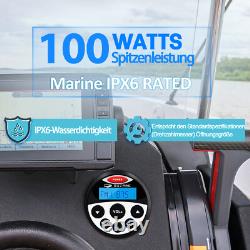 Marine Radio Marine Audio Receiver +4 Inch Waterproof Speaker + FM/AM Antenna