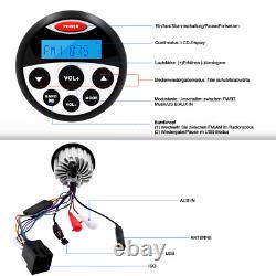 Marine Radio Marine Audio Receiver +4 Inch Waterproof Speaker + FM/AM Antenna
