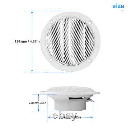 Marine Radio Stereo Bluetooth Audio Receiver + 4 inch 120W Speakers + USB Cable
