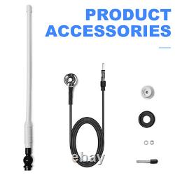 Marine Stereo Bluetooth Audio Receiver + 2x Boat Speakers + Aerial for ATV UTV