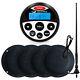 Marine Stereo Bluetooth Receiver Waterproof Boat Radio + 4 Speaker + Antenna