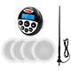 Marine Stereo Waterproof Bluetooth Receiver Radio + 4 Inch Speakers + Antenna