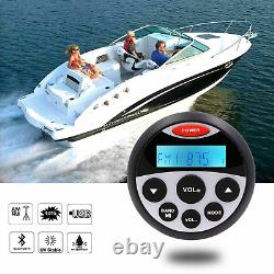 Marine Stereo Waterproof Bluetooth Receiver Radio + 4 Inch Speakers + Antenna