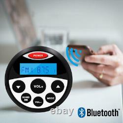 Marine Waterproof Stereo Radio Bluetooth System Receiver + 3 inch Boat Speakers