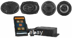 Memphis Audio MXAMCAPP Hidden Bluetooth Receiver+6x9+6.5 Car Audio Speakers
