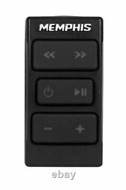 Memphis Audio MXAMCAPP Hidden Marine Bluetooth Receiver+(2) Hifonics 8 Speakers