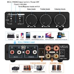 Mini 300W Digital Amplifier with PHONO IN TPA3255 Stereo Audio Amp with48V Adapter