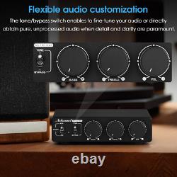 Mini 300W Digital Amplifier with PHONO IN TPA3255 Stereo Audio Amp with48V Adapter