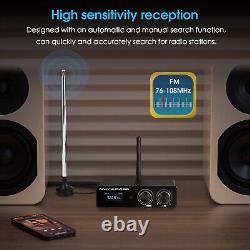 Mini Bluetooth 5.1 Digital Amplifier Stereo Receiver for Speakers FM Radio 100W