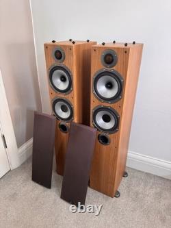 Monitor Audio Bronze BR5 Floor Standing Speakers (Fully Working & Tested)(brown)
