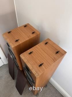 Monitor Audio Bronze BR5 Floor Standing Speakers (Fully Working & Tested)(brown)