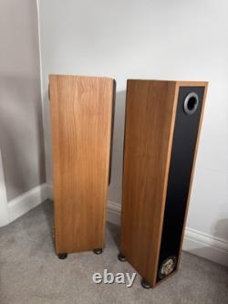 Monitor Audio Bronze BR5 Floor Standing Speakers (Fully Working & Tested)(brown)