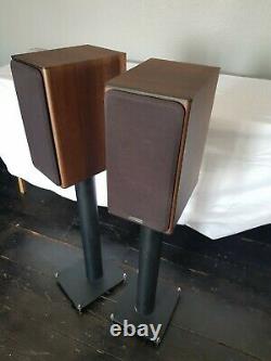 Monitor Audio Bronze BX2 stereo speakers on dedicated Spiked Stands