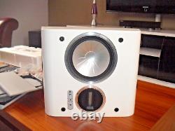 Monitor Audio Gx Fx Pair High End Rear Speakers In Piano Gloss White Pristine