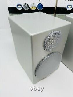 Monitor Audio Radius 90 Bookshelf Speakers Silver Stereo Boxed