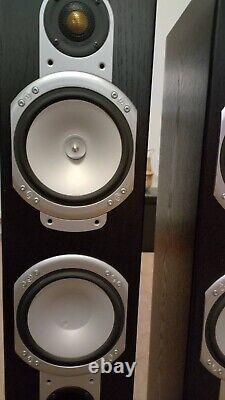 Monitor Audio Silver RS6 floor standing speakers loudspeakers in black veneer