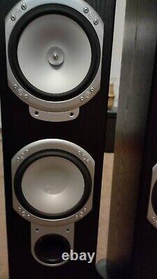 Monitor Audio Silver RS6 floor standing speakers loudspeakers in black veneer