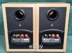 Monitor audio Bronze B1stereo Bookshelf Bi-Wireable Speakers light oak finish