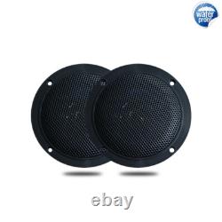 Motorcycle Bluetooth Headset Marine Audio Kit Stereo Receiver with 120W Speakers