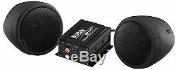 Motorcycle Stereo Speaker Audio System Bluetooth Amplifier WATERPROOF SPEAKERS