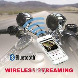 Motorcycle Stereo Speaker Bluetooth Audio System Amplifier WATERPROOF SPEAKERS
