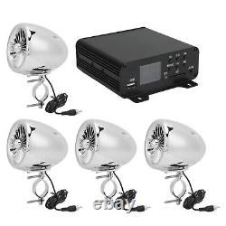 Motorcycle Stereo Speakers 1000W 4 Channels Audio Amplifier Stereo Speakers Set