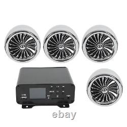 Motorcycle Stereo Speakers 1000W 4 Channels Audio Amplifier Stereo Speakers Set