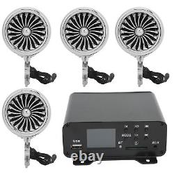 Motorcycle Stereo Speakers 1000W 4 Channels Audio Amplifier Stereo Speakers Set