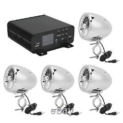 Motorcycle Stereo Speakers 1000W 4 Channels Audio Amplifier Stereo Speakers Set