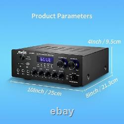 Moukey Home Audio Amplifier Stereo Receivers 220W 2 Channel Amp Stereo System