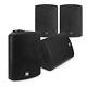 Multi Room In Wall Speaker System, Active With Bluetooth Audio, 4x Ds50a Black