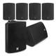 Multi Room In Wall Speaker System, Active With Bluetooth Audio, 6x Ds50a Black
