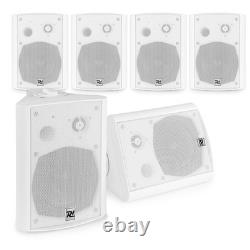 Multi Room In Wall Speaker System, Active with Bluetooth Audio, 6x DS50A White